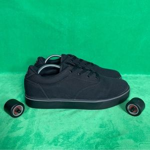 Heelys Mens Launch Black Wheeled Sneaker Skater Shoe